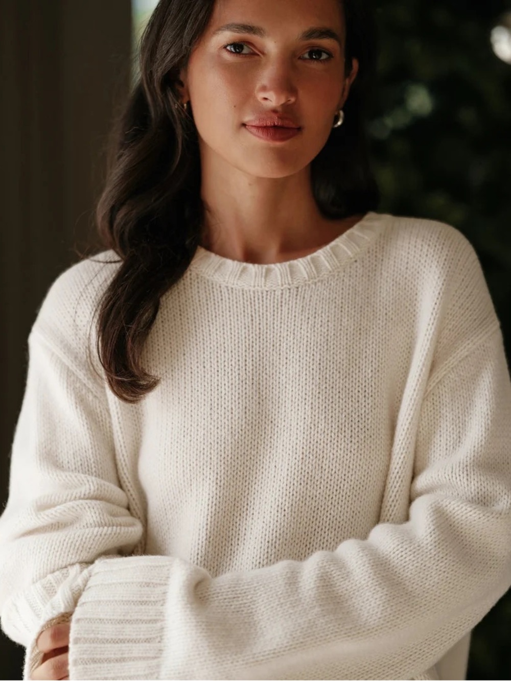 JENNI KAYNE - Cashmere Amelia Crewneck in Ivory